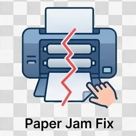 Paper jam configuration